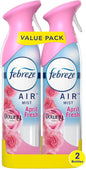 Air Mist Air Freshener Spray, Odor-Fighting Room Spray, Air Fresheners for Home and Bathroom and Kitchen, Aerosol Can, Downy April Fresh Scent, 8.8Oz, 2 Count