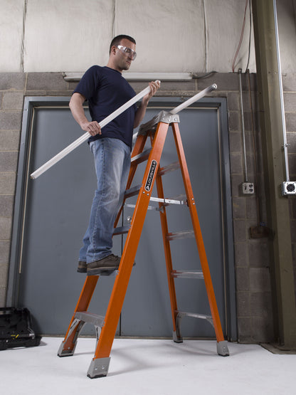 12-Foot Fiberglass Step Ladder, 300-Pound Load Capacity, Type IA, FS1512