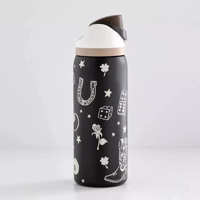 Owala Freesip 32Oz – Urban Outfitters Edition, Flower Crown, Tea Time Pink Hydration Bottle, Pillow Fight Cherry, Candy Coated