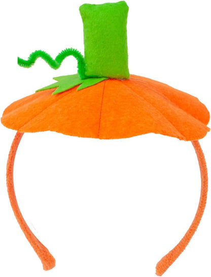 Halloween Pumpkin Headband Pumpkin Hat for Women Adult Kids -Pumpkin Headband Hat Dress up Headband