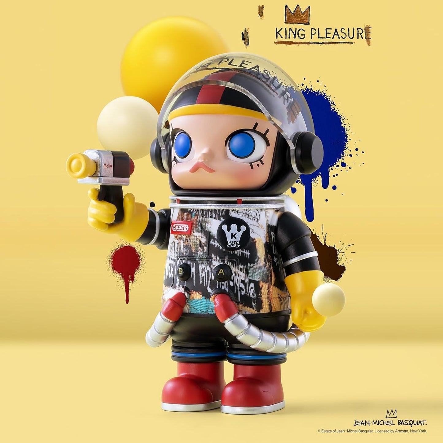 MEGA Space Molly 100% 2-B Blind Box Figures, Random Design Box Toys for Modern Home Decor, Collectible Toy Set for Desk Accessories, 9PC
