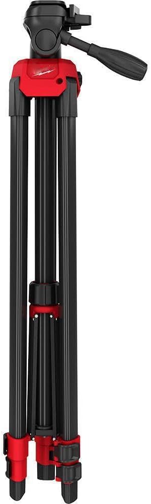 Milwaukee 48-35-1411 72-Inch Aluminum Tripod with 1/4" - 20" Pan-Tilt Head – Durable & Versatile