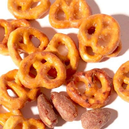 [Official Gilim ] Korean Salted Caramel & Pretzel Almonds Nut Protein Snack | After-School, Lunch, Office, Work, Trip Camping Snack | Pre-Workout Snack | Healthy Snacks | Korean Souvenir (Caramel Pretzel 1X120Gram)