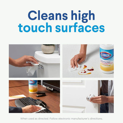 75-Count Crisp Lemon and Fresh Scent Bleach Free Disinfecting Cleaning Wipes (6-Pack)