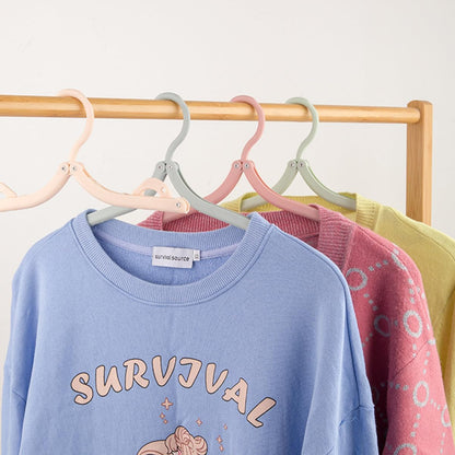 1Pc Portable Folding Clothes Drying Rack and 5 Pcs Foldable Hangers Which Is a Great Combo for Travel, Hotels, Camping, with a Large Storage Bag