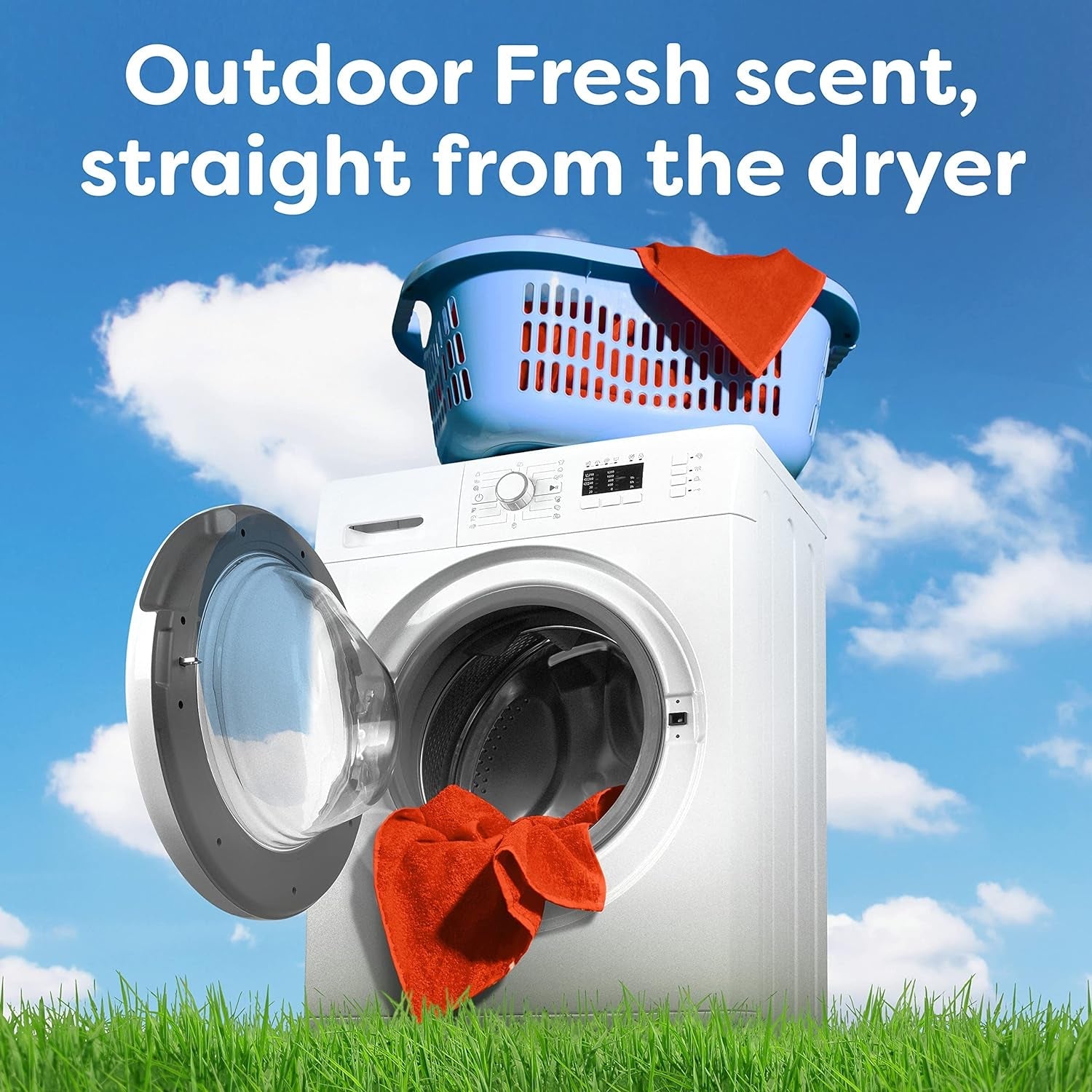 Dryer Sheets, Outdoor Fresh, 480 Count Laundry Fabric Softener Sheets with Static Control and Wrinkle Fighters. (2 Packs of 240)