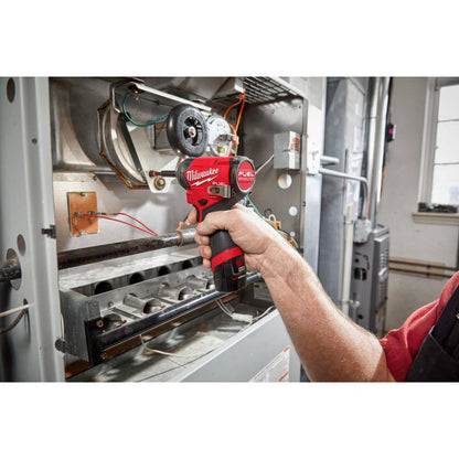 M12 FUEL 12-Volt Li-Ion Brushless Cordless Hammer Drill/Impact Driver Combo Kit (2-Tool) W/M12 Right Angle Die Grinder