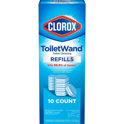 Toiletwand Disinfecting Disposable Toilet Cleaning System Storage Caddy and 16 Disinfecting Refill Heads