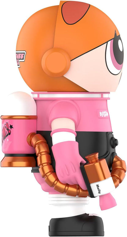 MEGA Space Molly 400%+100% the Powerpuff Girls-Blossom Collection Figurine, 400%: 11.8 Inch+100%: 2.76 Inch Height, Toys for Modern Home Décor, Collectible Art Toy