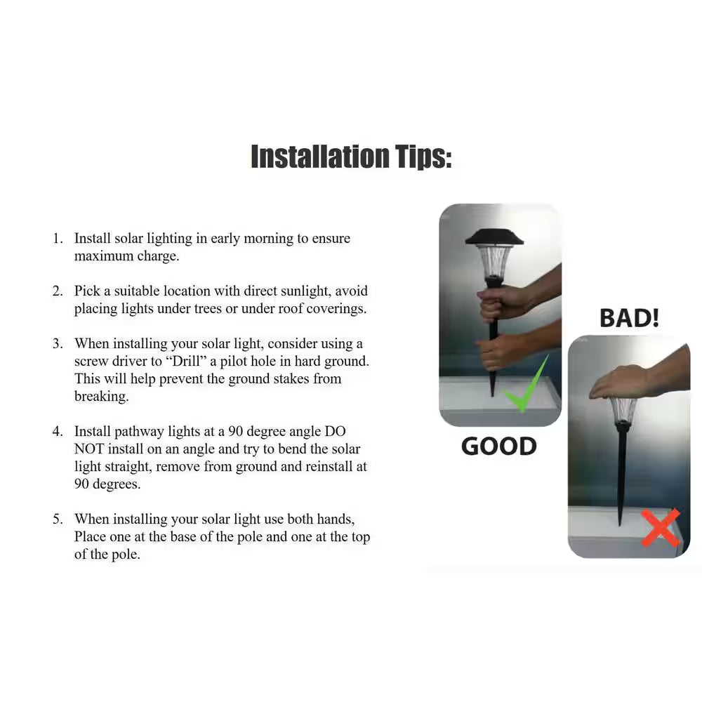 55 Lumen Black LED Weather Resistant Outdoor Solar Spot Light with Adjustable Head
