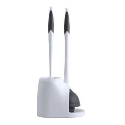 Toilet Brush and Holder Plunger and Bowl Brush Combo (1-Pack)