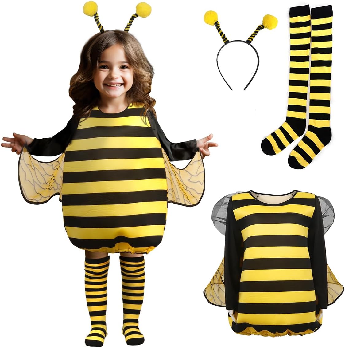 Bumblebee Kids Costumes Funny Animal Halloween Costumes