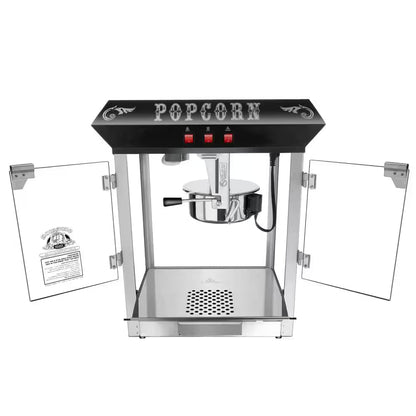 Hot and Fresh 8 Oz. Black Countertop Popcorn Machine