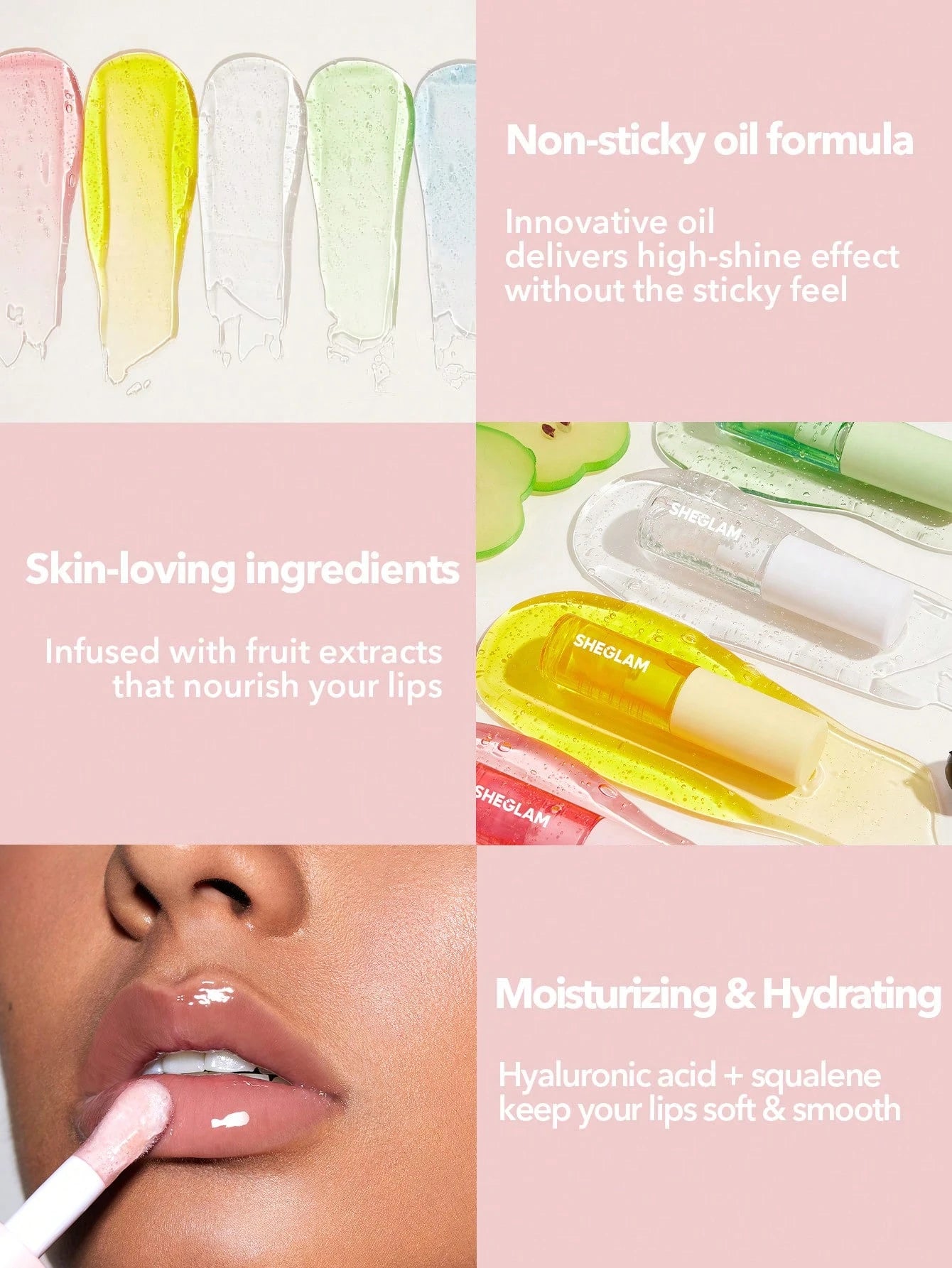 SHEGLAM Jelly Wow Hydrating Lip Oil-Loco for Coco Moisturizing Clear Lip Gloss Plumping Non-Sticky Lip Care High Shine Finish Nourishing Coconut Extract Liquid Lip Cosmetics Lip Gloss Brand Beauty Makeup Face Paint Cosmetic for Women Girls Perfect for Winter Ideal for Y2K Fancy Fashion Suitable for Birthday Christmas Gift Party Ready Best Color