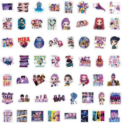 55Pcs Demon Movie Hunters Derpy Sussy Stickers Huntrix Saja Boys Sticker Waterproof Vinyl Decals for Water Bottle Laptop Toy Halloween Christmas Gifts (55 PC B)