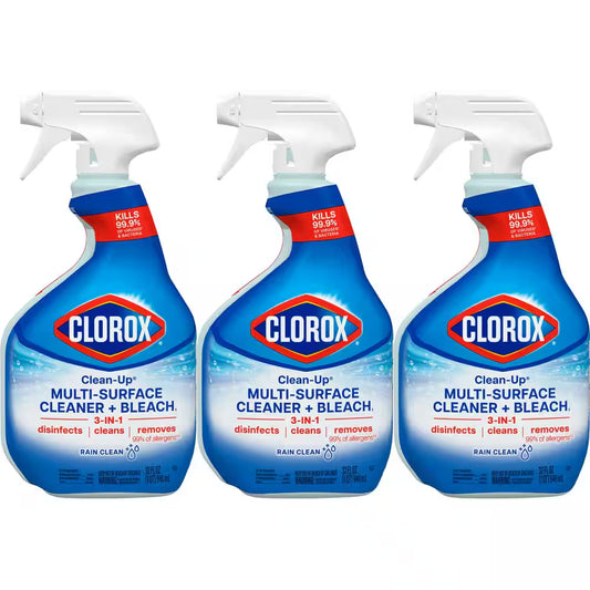Clean-Up 32 Oz. Rain Clean Scent All-Purpose Cleaner with Bleach Spray (3-Pack)