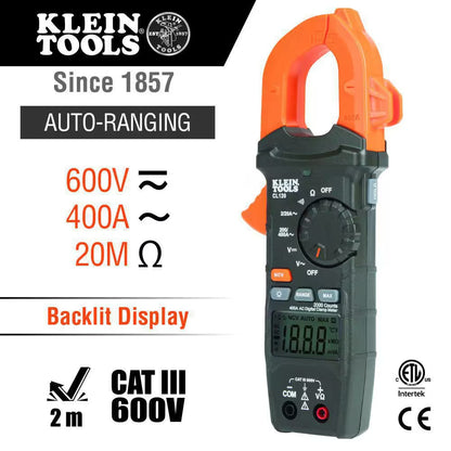 400 Amp Digital Clamp Meter Electrical Testet Set, Non-Contact Voltage Tester, Recepticle Tester and Voltage Tester