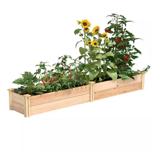 16 In. X 8 Ft. X 11 In. Premium Cedar Raised Garden Bed