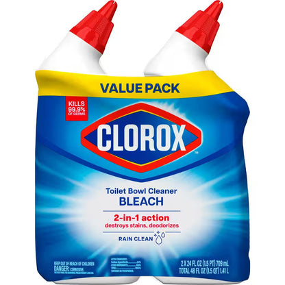 24 Oz. Rain Clean Toilet Bowl Cleaner with Bleach (4-Pack)