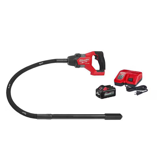 M18 FUEL 18V Lithium-Ion Brushless Cordless 4 Ft. Concrete Pencil Vibrator Kit with 6.0 Ah Battery