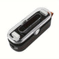 Compact 2-in-1 Mini Bag Sealer & Cutter | Portable Heat Vacuum Sealer for Plastic Bags | Ideal for Food Storage, Snacks, Cookies – Black
