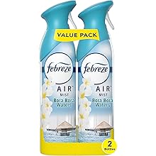 Air Mist Air Freshener Spray, Odor-Fighting Room Spray, Air Fresheners for Home and Bathroom and Kitchen, Aerosol Can,  Scent, 8.8Oz, 2 Count