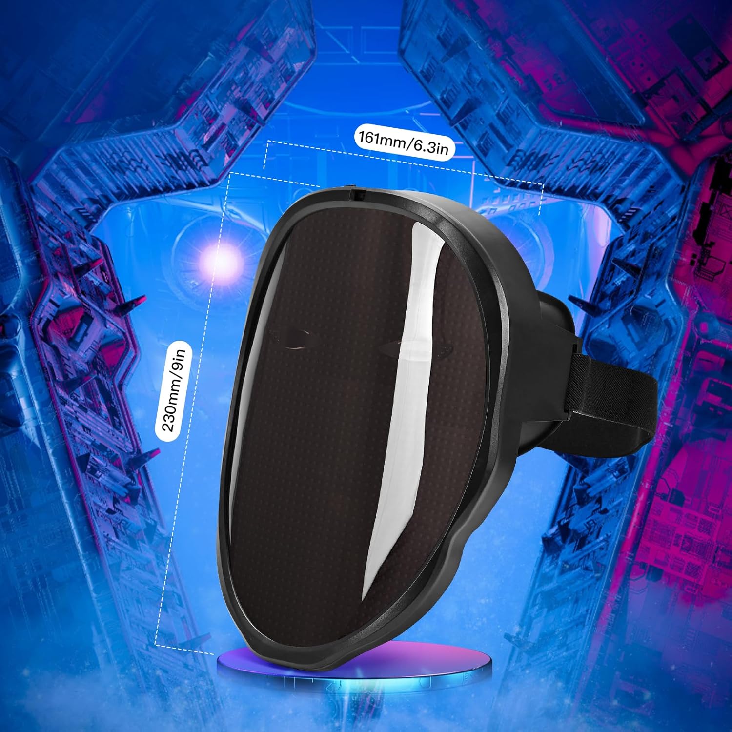 LED Face Transforming Mask with Gesture Control Fun - Cool Stuff Halloween Cosplay and Christmas Parties