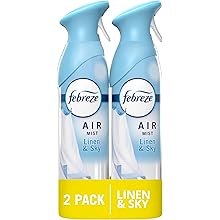 Air Mist Air Freshener Spray, Odor-Fighting Room Spray, Air Fresheners for Home and Bathroom and Kitchen, Aerosol Can,  Scent, 8.8Oz, 2 Count