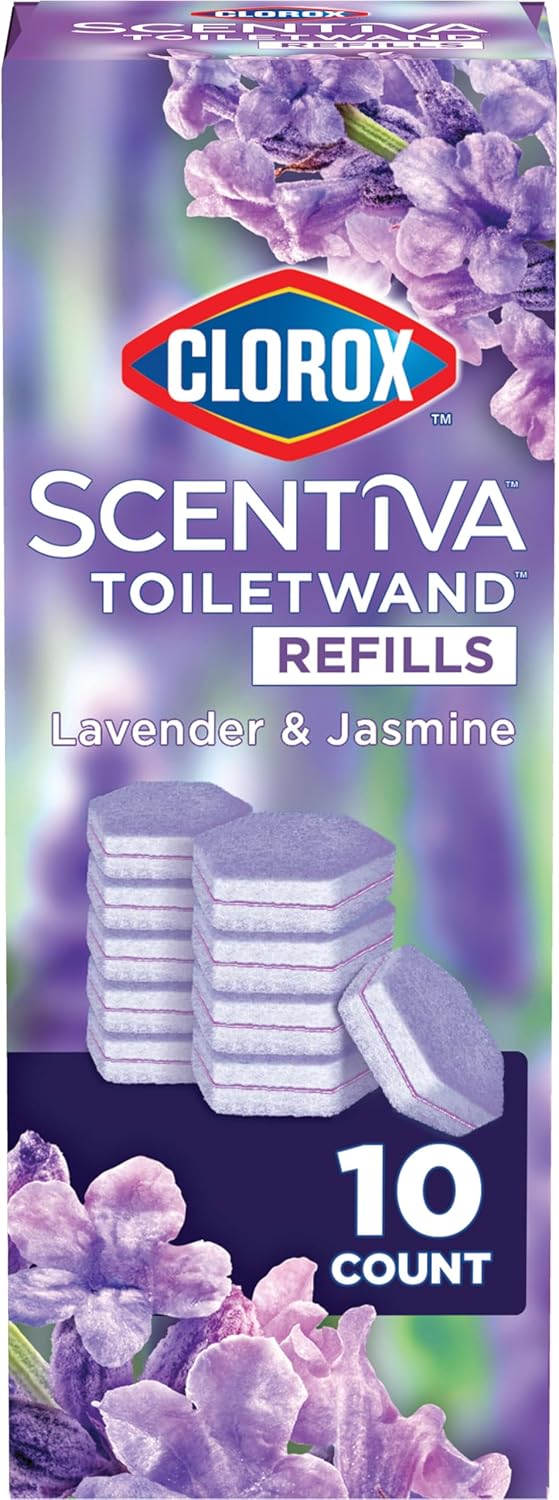 Toilet Wand Scentiva Coconut & Waterlily Refill, 10Ct