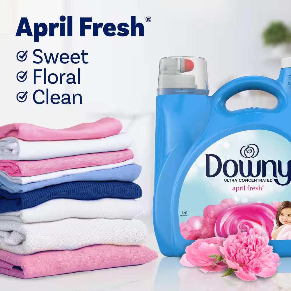 Ultra April Fresh Scent Liquid Fabric Softener, 190-Loads, 140 Fl. Oz.
