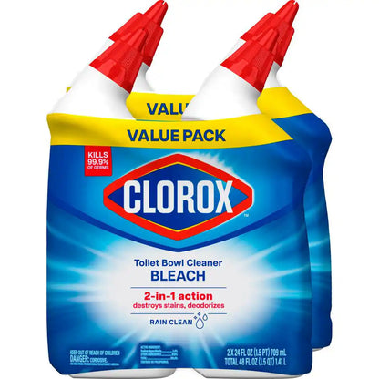 24 Oz. Rain Clean Toilet Bowl Cleaner with Bleach (4-Pack)