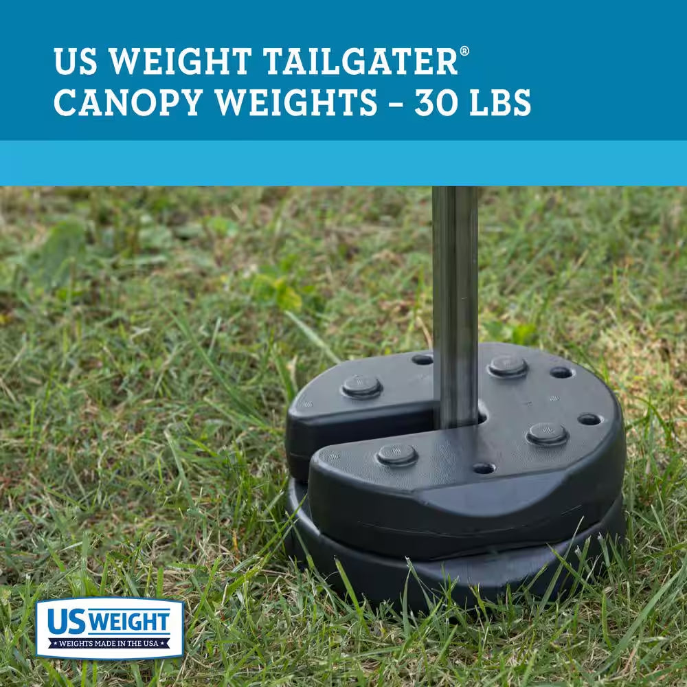 30 Lbs. Black US Weight Canopy Weight Plates (Set of 4)