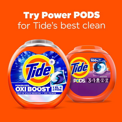 PODS Laundry Detergent Pacs, 3-In-1 Stain Remover, Odor Fighter, Color Protector, 112 Count, HE Compatible, Spring Meadow Scent