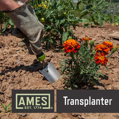 3-Piece Garden Tool Set - Hand Trowel, Hand Transplanter and Hand Cultivator