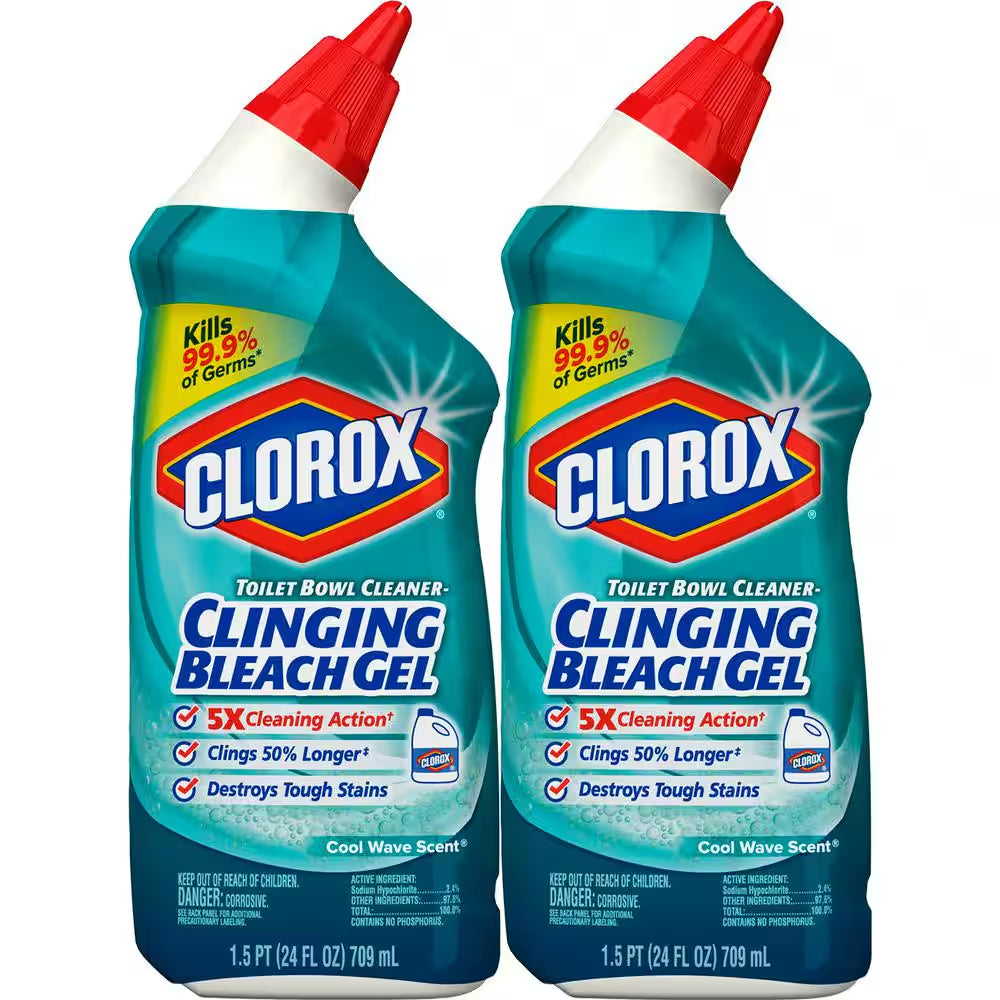 Plus Tilex 32 Oz. Mold and Mildew Remover and 32 Oz. Toilet Bowl Clinging Bleach Gel Bundle