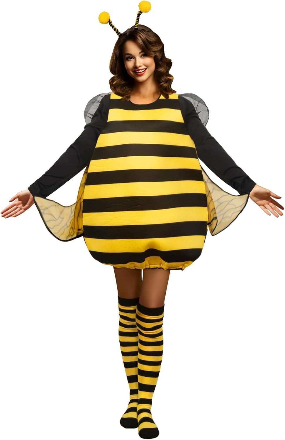 Bumble Bee Costume for Women Funny Animal Halloween Adult Costumes