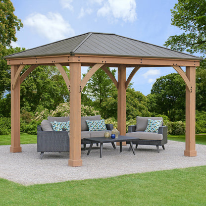 12' X 10' Gazebo with Aluminum Roof