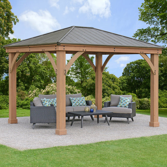 12' X 10' Gazebo with Aluminum Roof