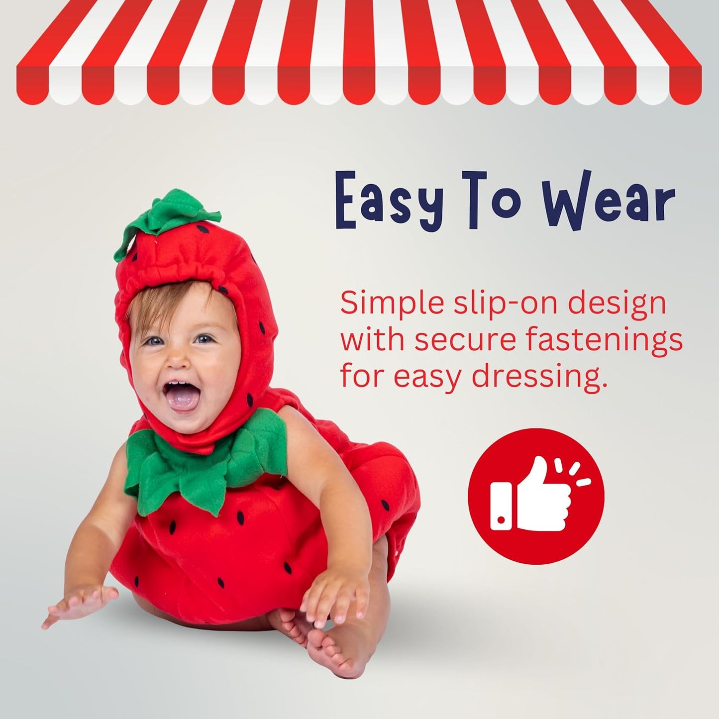 Baby Strawberry Costume - Halloween Strawberry Romper for Girls