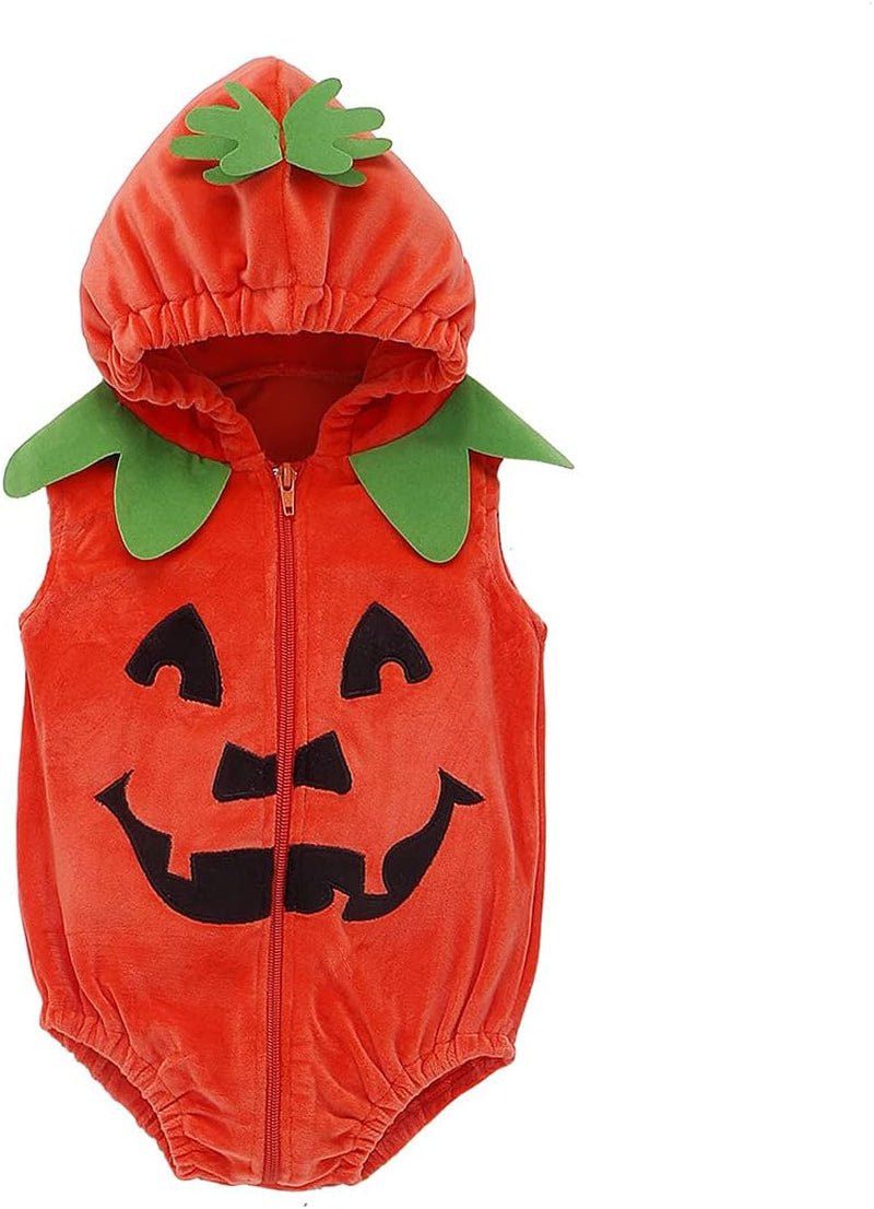 Cute Baby Halloween Pumpkin Costume, Toddler & Infant Unisex-Kids Costume for Boys & Girls