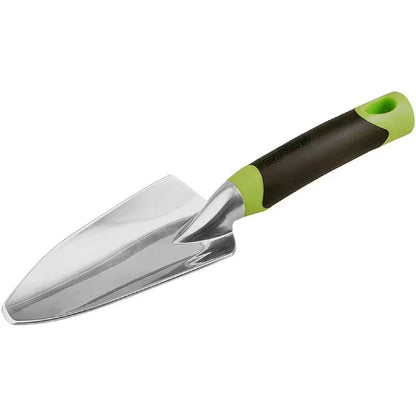 5 In. Polypropylene Handle DIG Aluminum Ergonomic Garden Hand Trowel in Green
