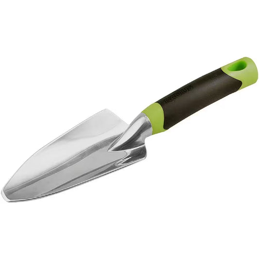 5 In. Polypropylene Handle DIG Aluminum Ergonomic Garden Hand Trowel in Green