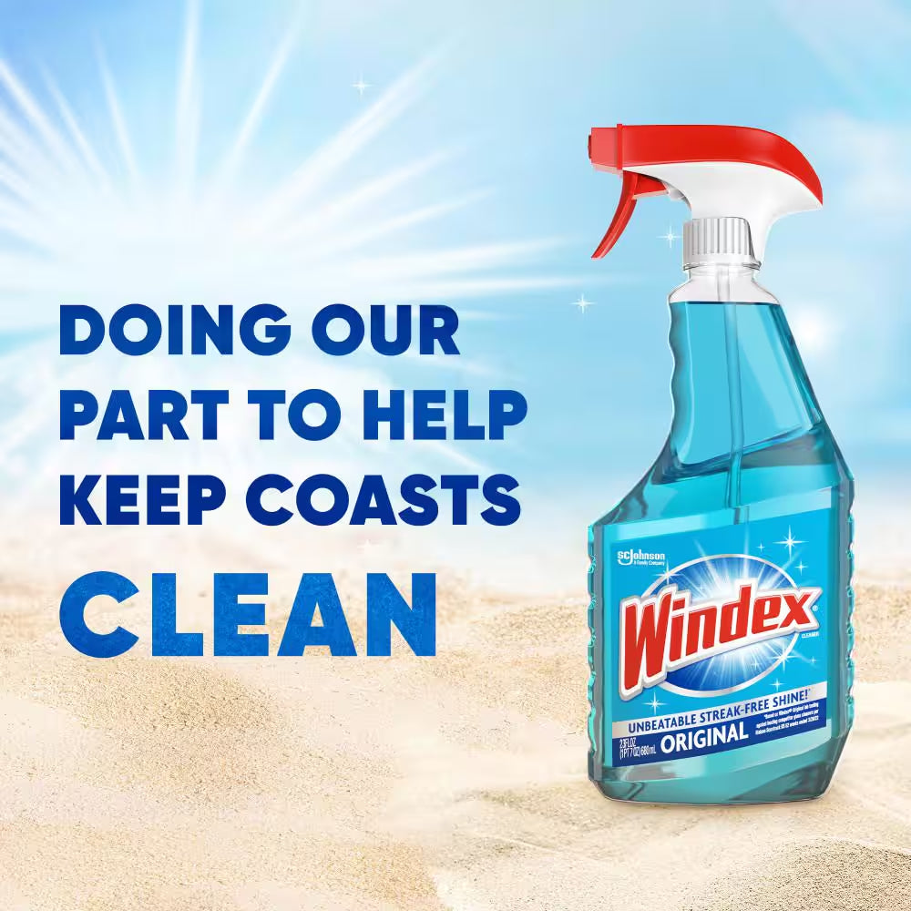 32 Oz. Commercial Line Trigger Bottle Original Glass Cleaner and 128 Oz. Commercial Original Glass Cleaner Refill.