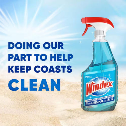 32 Oz. Commercial Line Trigger Bottle Original Glass Cleaner and 128 Oz. Commercial Original Glass Cleaner Refill.