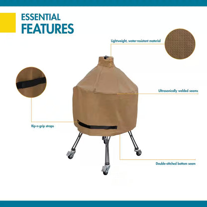 Duck Covers Essential 29 In. Dia X 40 In. H Ceramic Grill Cover in Latte