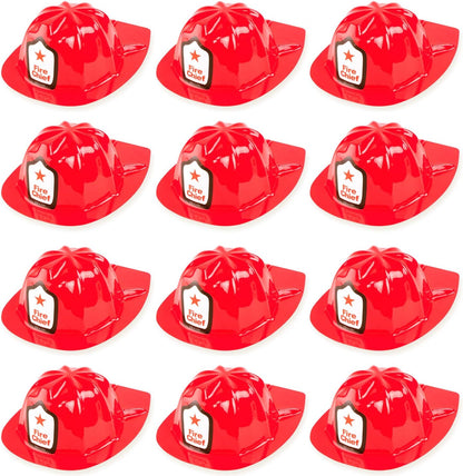 12 Pack Firefighter Children'S Helmet Party Supplies for Kid'S Costume Accessory