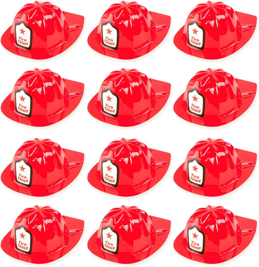 12 Pack Firefighter Children'S Helmet Party Supplies for Kid'S Costume Accessory