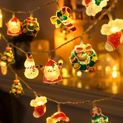 Halloween String Lights Decorations, 9.8FT 20 LED Halloween Fairy Lights, Battery Operated (Not Included) with Timer Function and 8 Flashing Modes, Cute Booday Lights 2025 Home Indoor Decor