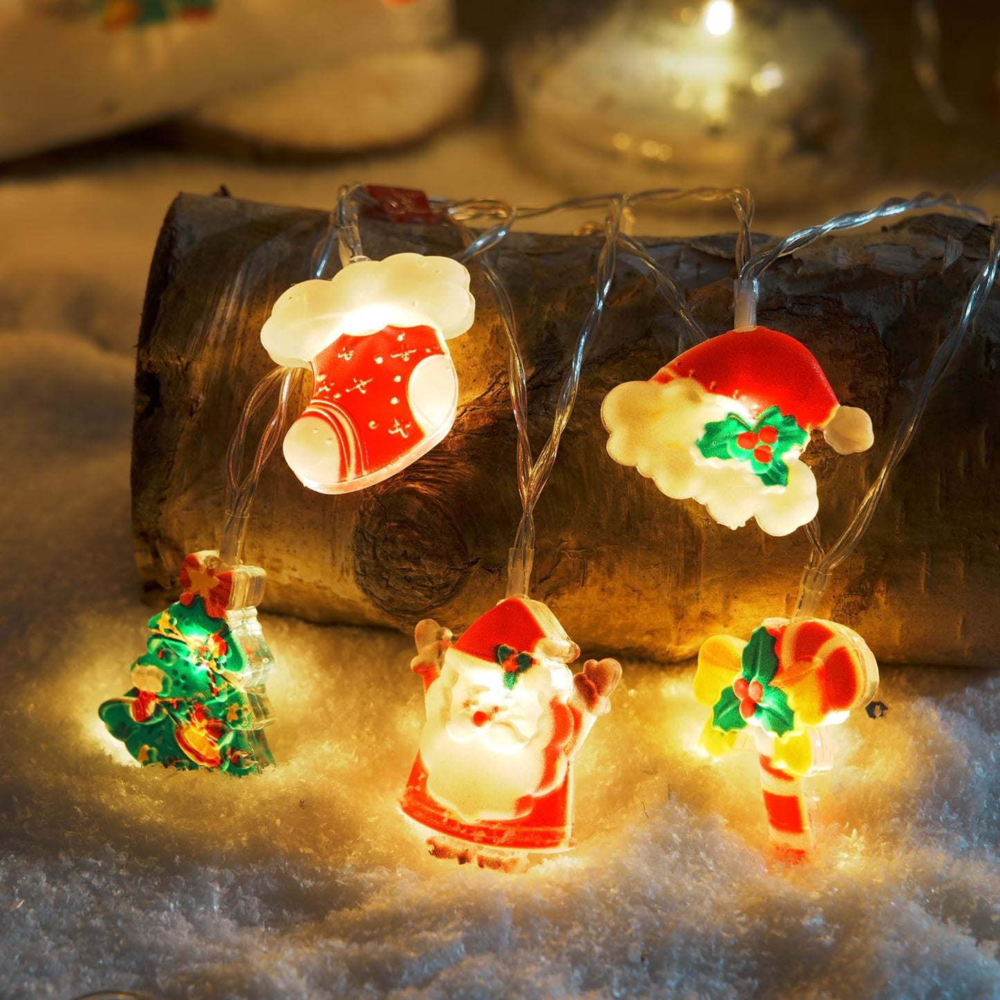 Halloween String Lights Decorations, 9.8FT 20 LED Halloween Fairy Lights, Battery Operated (Not Included) with Timer Function and 8 Flashing Modes, Cute Booday Lights 2025 Home Indoor Decor