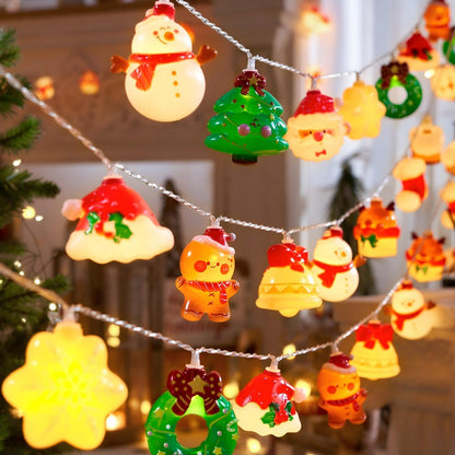 Halloween String Lights Decorations, 9.8FT 20 LED Halloween Fairy Lights, Battery Operated (Not Included) with Timer Function and 8 Flashing Modes, Cute Booday Lights 2025 Home Indoor Decor